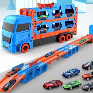 Large Deformable Rail Car Ejection & Folding Alloy Car Set