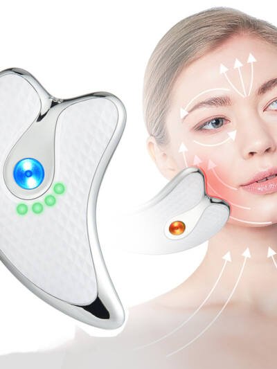 Rechargeable Vibrating Facial Massager Into the Scraping Board