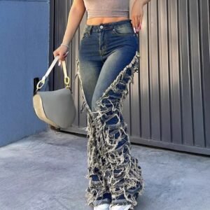 Trendy Autumn Denim Jeans With A Cool Edgy Vibe