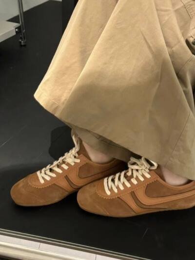 Genuine Leather Retro Women's New Autumn Casual Versatile Sneakers