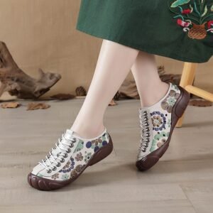 Womens Fashionable Printed Casual And Durable Sneakers