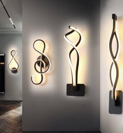 led wall lamp nordic minimalist bedroom bedside lamp