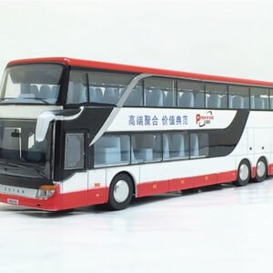 Simulation double-decker bus model children's toys