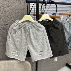 Multi-hole Terry Sports Shorts Children's Summer Clothing