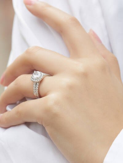 S925 Sterling Silver Niche Stacked Ring Women's Personality