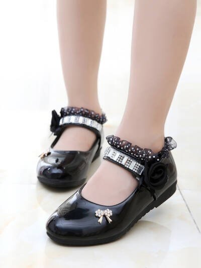 Children's Single Shoes Sweet Middle And Large Children's Shoes