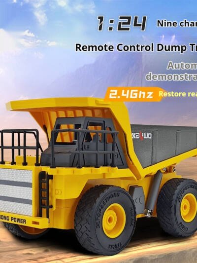 Remote-controlled Electric Simulation Dump Truck Childrens Toy
