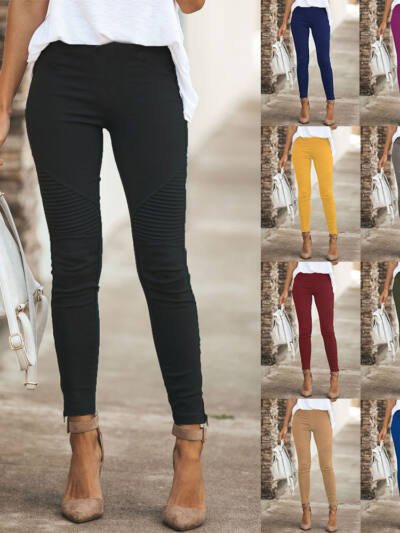 Stylish Womens Casual Slim-fit Stretch Pants