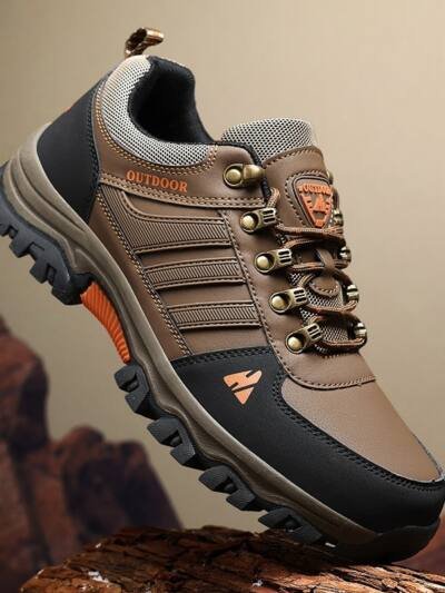 Men's Shoes Fall Outdoor Hiking Boots Low-top Lace-up Casual Sneaker