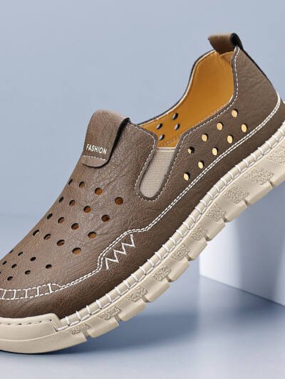 Mens Breathable Hollowed Out Casual Shoes For Summer