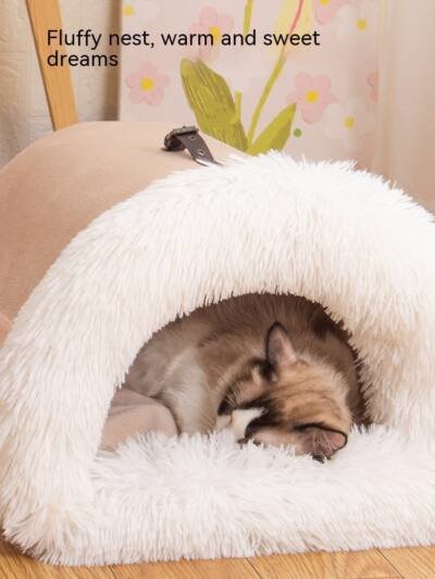 New Splice Portable Pet Nest Portable Autumn And Winter Warm Dog Nest Moisture-proof Long Fur Cat Nest Cross Border Pet Nest