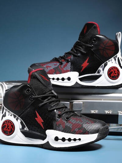 Children's Mesh Non-slip Wear-resistant Running Basketball Shoes