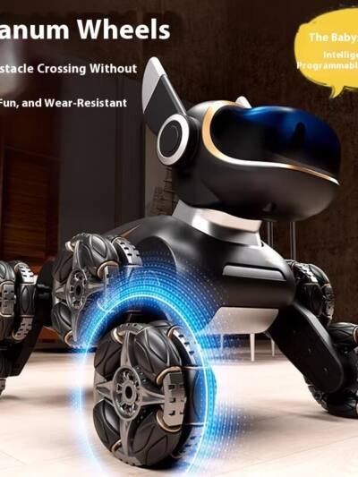 Electric Intelligent Robot Dog Remote Control Car Toy Children's Car Eight Wheels