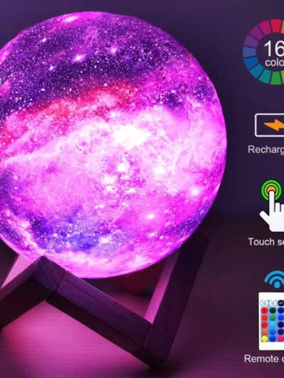 3D Printing Moon Light Galaxy  Light