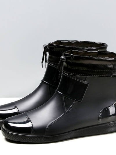 Men's Short Waterproof Plus Size Rain Boots
