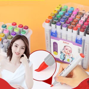 Oily Soft-tip Marker Student Hand-painted Design Set