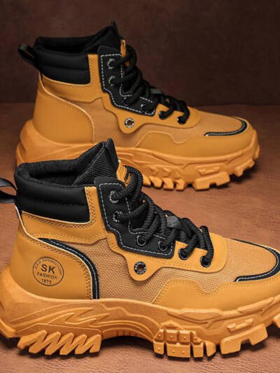 Breathable High-top Vintage British-style Work Boots