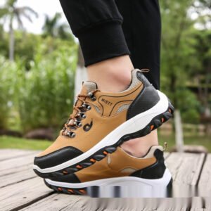 Mens Color-Block Hiking Shoes For Spring And Summer Outdoor Adventures