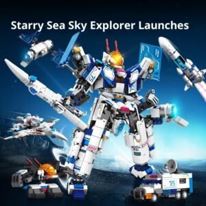 Sky Explorer Deformable Robot Building Block Toy