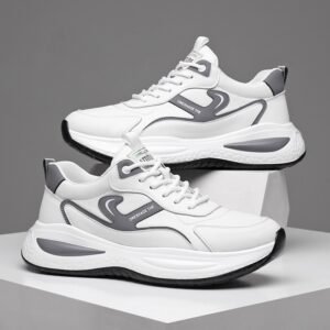 Leather Casual White Shoes Men's Outdoor Mountaineering