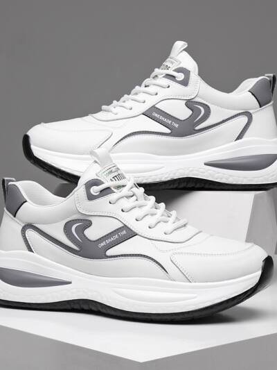 Leather Casual White Shoes Men's Outdoor Mountaineering