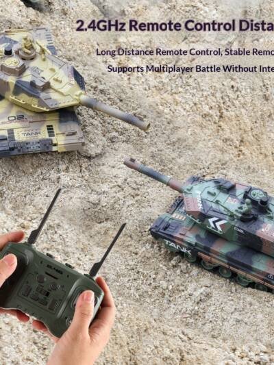 Remote Control Tank Firing Water Pellets Vs Armored Vehicle Model Toy