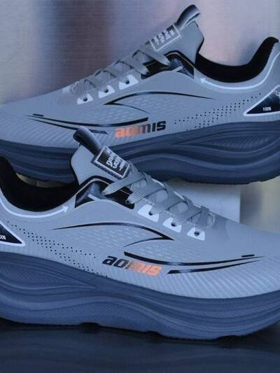 Waterproof Leather Upper Soft Sole Non-slip Lightweight Shock-absorbing Athletic Shoes
