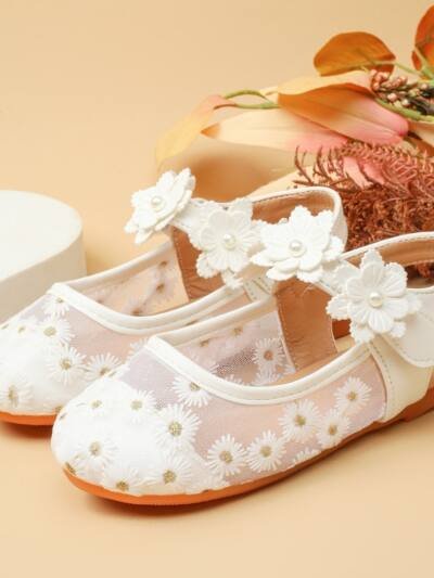 Flat Bottom Comfort Shoes For Han Chinese Clothing Mesh Shoes With Skirt