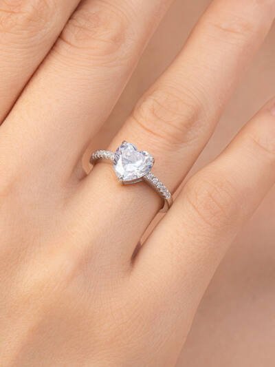 Women's Sterling Silver Love Ring