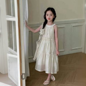 Children's Vacation Style Dress New Cotton