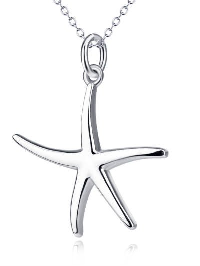 Starfish Pendant Five-Pointed Star Necklace