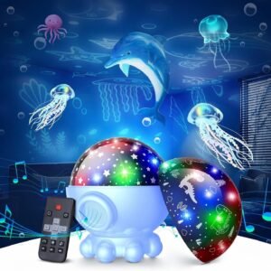 Octopus Starry Sky Light RGB Creative Remote Jellyfish Music Projection Lamp