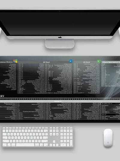 Shortcut Key Mouse Pad Oversized Thickened Desk Keyboard Pad