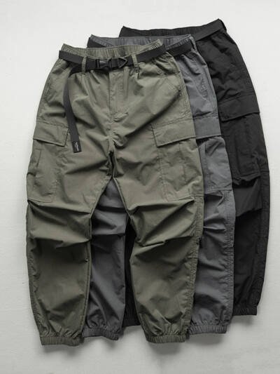 New Spring Summer Japanese-style Workwear Pants For Men