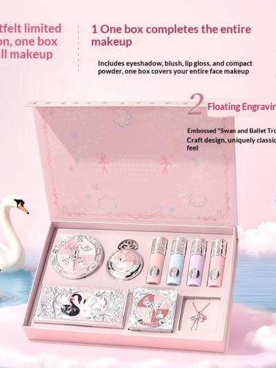 Ballet Aesthetic Makeup Gift Set Blush And Lip Tint For A Brightening, Fairer Look