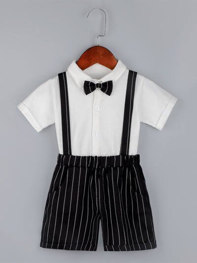 Kindergarten Performance Clothes Boys' Overalls Summer Suit