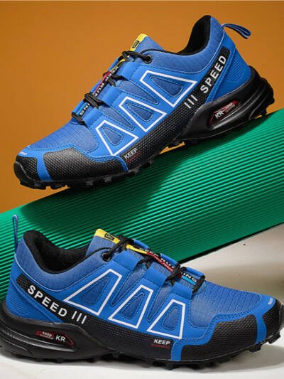Men's Super Lightweight Breathable Shock Absorption Off-road Trekking Shoes