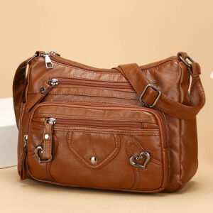 Versatile High-end Crossbody Bag With A Spacious Multi-layer Design
