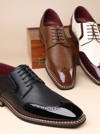 Men's High-end Versatile Comfortable Breathable Trendy Pointed Toe Leather Shoes