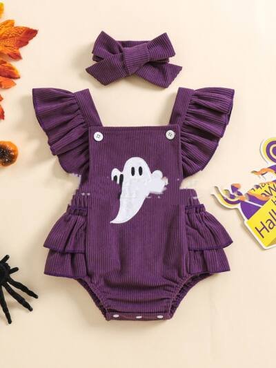 Baby Halloween Toddler Carrier Towel Embroidery Triangle Climbing Hip-wrapped Pants