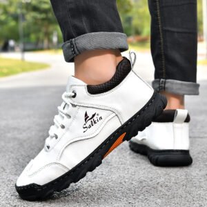 Comfortable Flat Lace-up Casual Shoes For Hiking