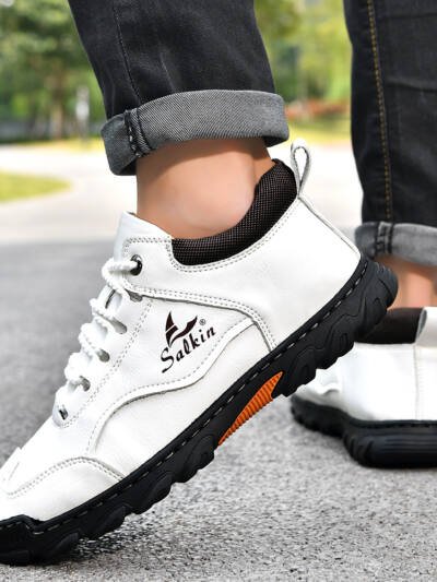 Comfortable Flat Lace-up Casual Shoes For Hiking