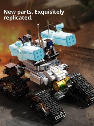 Deep Cannon Chariot Assembly Model Boy Small Particles Assembled Building Block Toys
