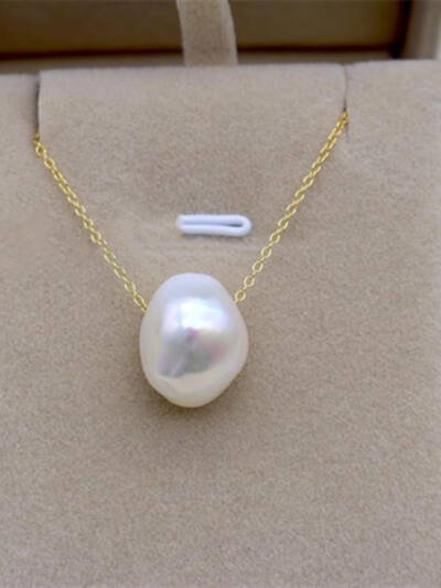 13mm Large Shaped Baroque Pearl Pendant Earring Set