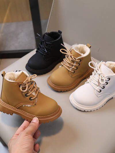 Big Cotton Boys' Fashion Martin Boots Side Zipper