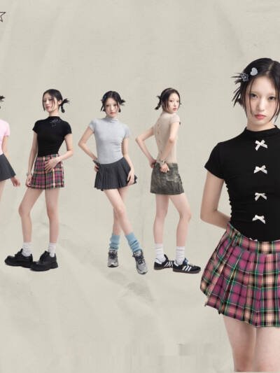 Sweet Cool Style Hot Girl Bow Short Sleeve Ballet Style