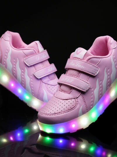 Creative Charging Children's LED Light Roller Skates