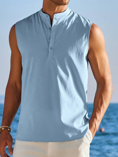 Sleeveless Base-Layer Outdoor Mens Casual Vest