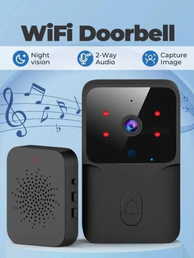 Intelligent Visual Doorbell Home Surveillance Video Intercom HD Night Vision Capture