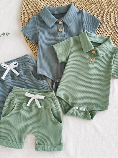 Boys' Short Sleeved Kazakhstan Suit